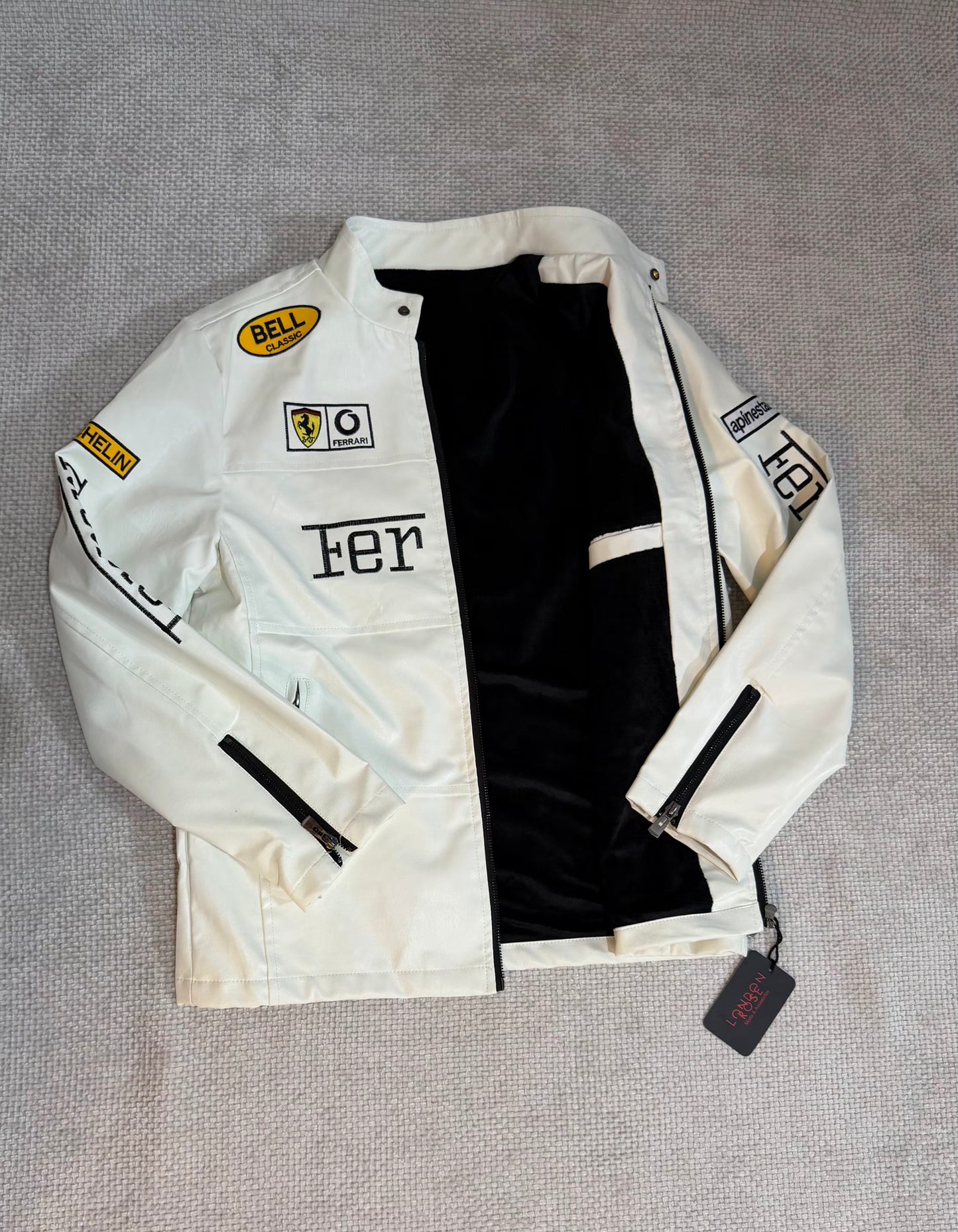 CASACA HOMBRE FERRARI HUESO