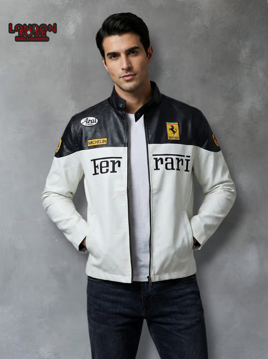 CASACA HOMBRE FERRARI MICHELIN N/B