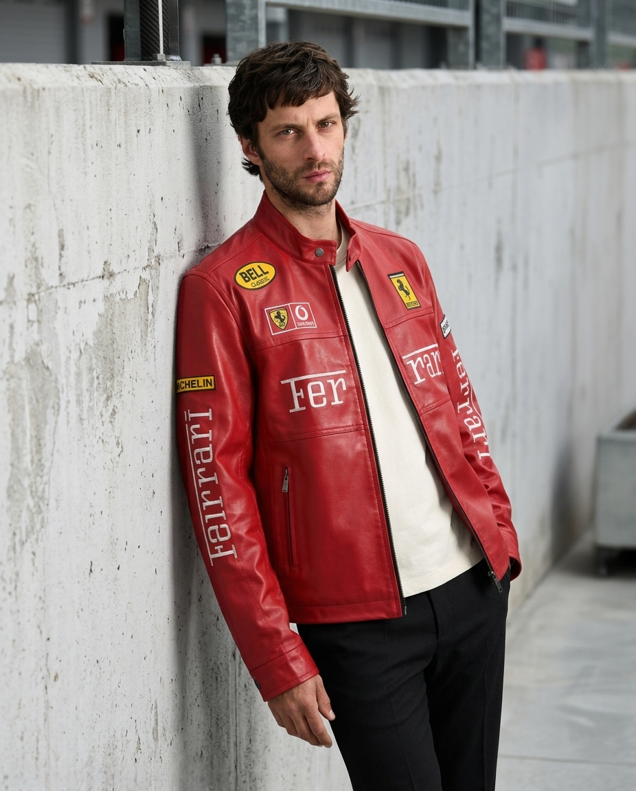 CASACA HOMBRE FERRARI ROJO