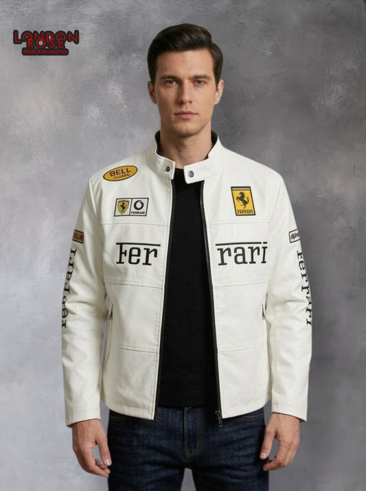 CASACA HOMBRE FERRARI HUESO