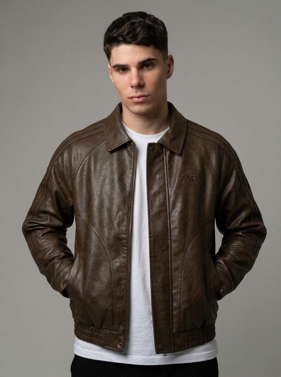 CHAQUETA ZARA HOMBRE STARBOY MARRON