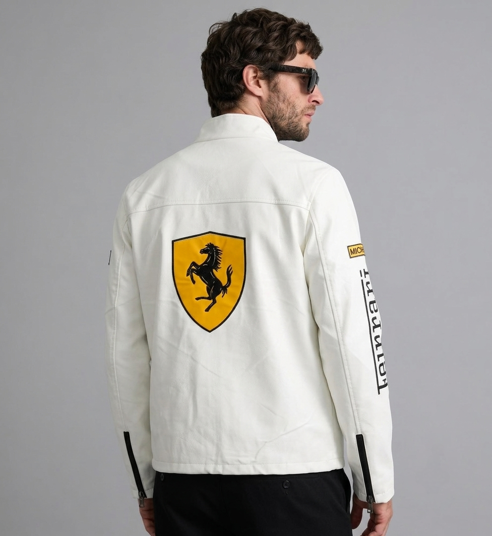 CASACA HOMBRE FERRARI HUESO