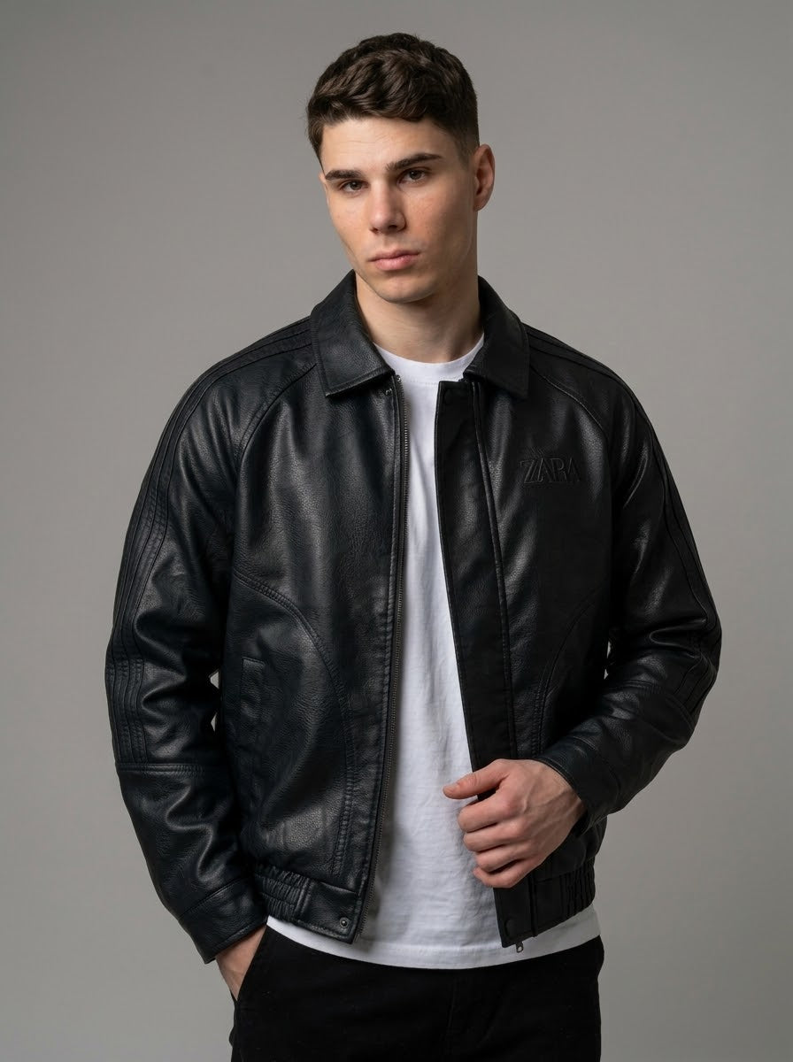 CHAQUETA ZARA HOMBRE STARBOY NEGRO