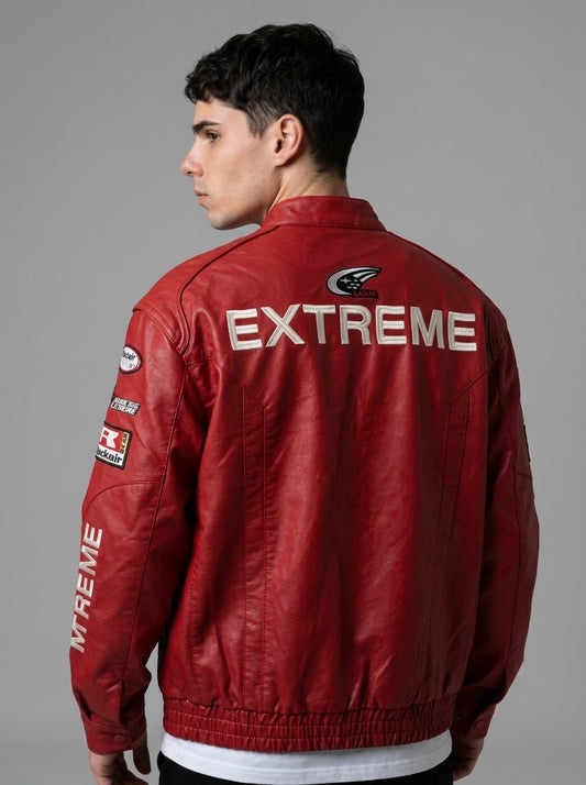 CASACA EXTREME BOXY FIT OVERSIZE ROJO