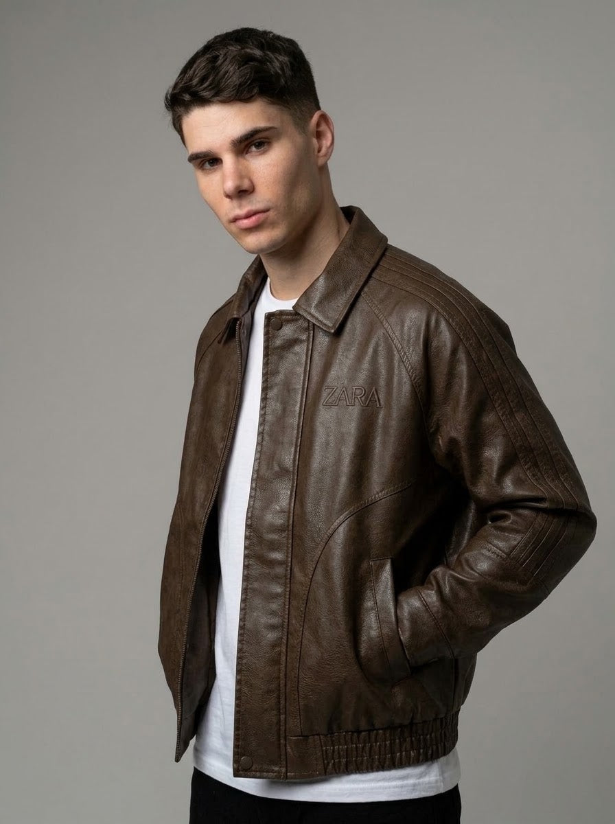 CHAQUETA ZARA HOMBRE STARBOY MARRON