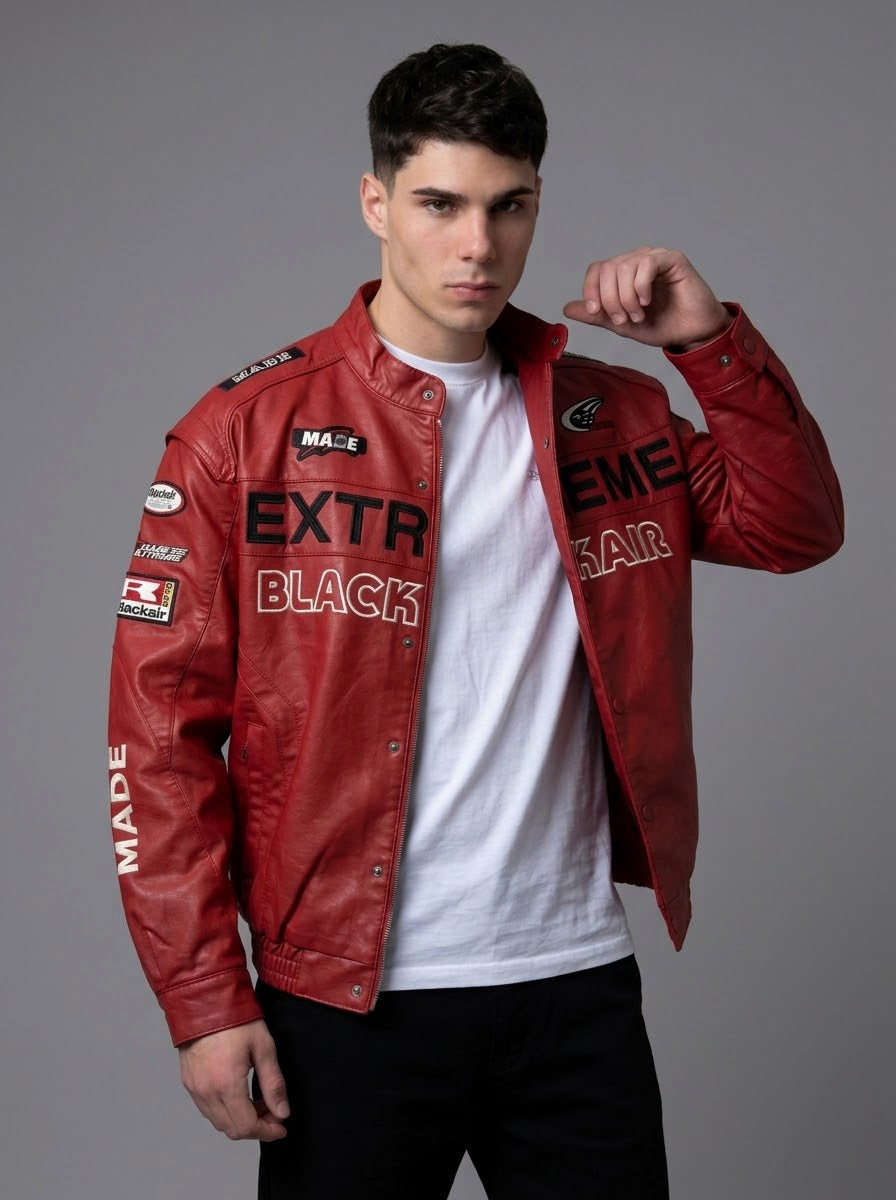 CASACA EXTREME BOXY FIT OVERSIZE ROJO