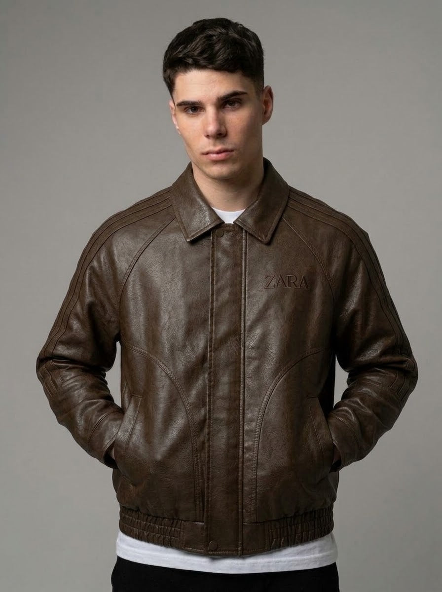 CHAQUETA ZARA HOMBRE STARBOY MARRON