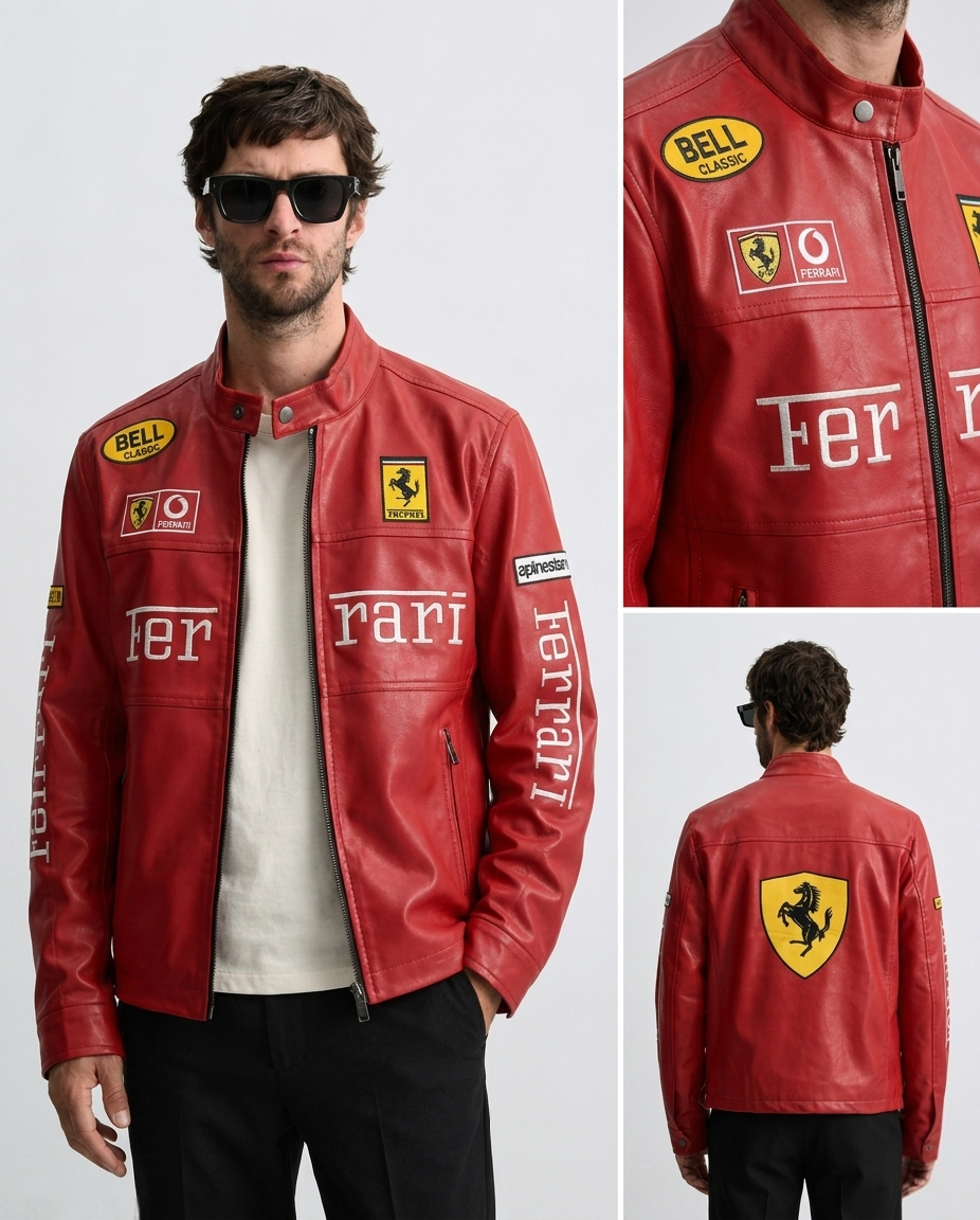 CASACA HOMBRE FERRARI ROJO