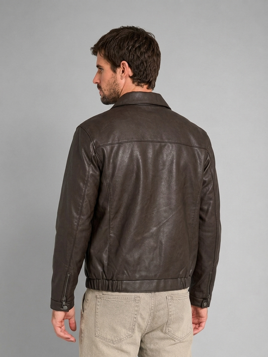 CASACA BASICO HOMBRE CAMISERO MARRON