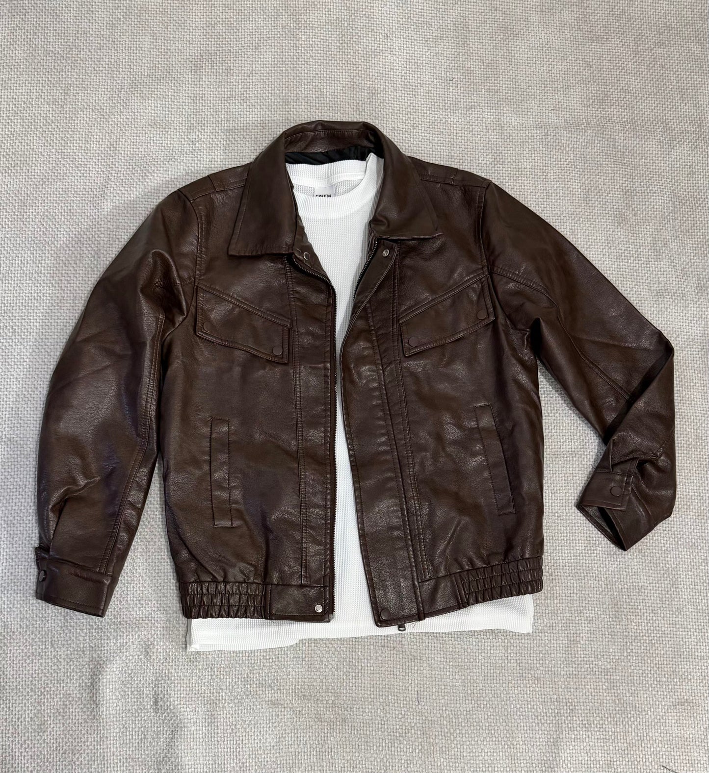 CHAQUETA MUJER ESTILO STARBOY UNISEX MARRON