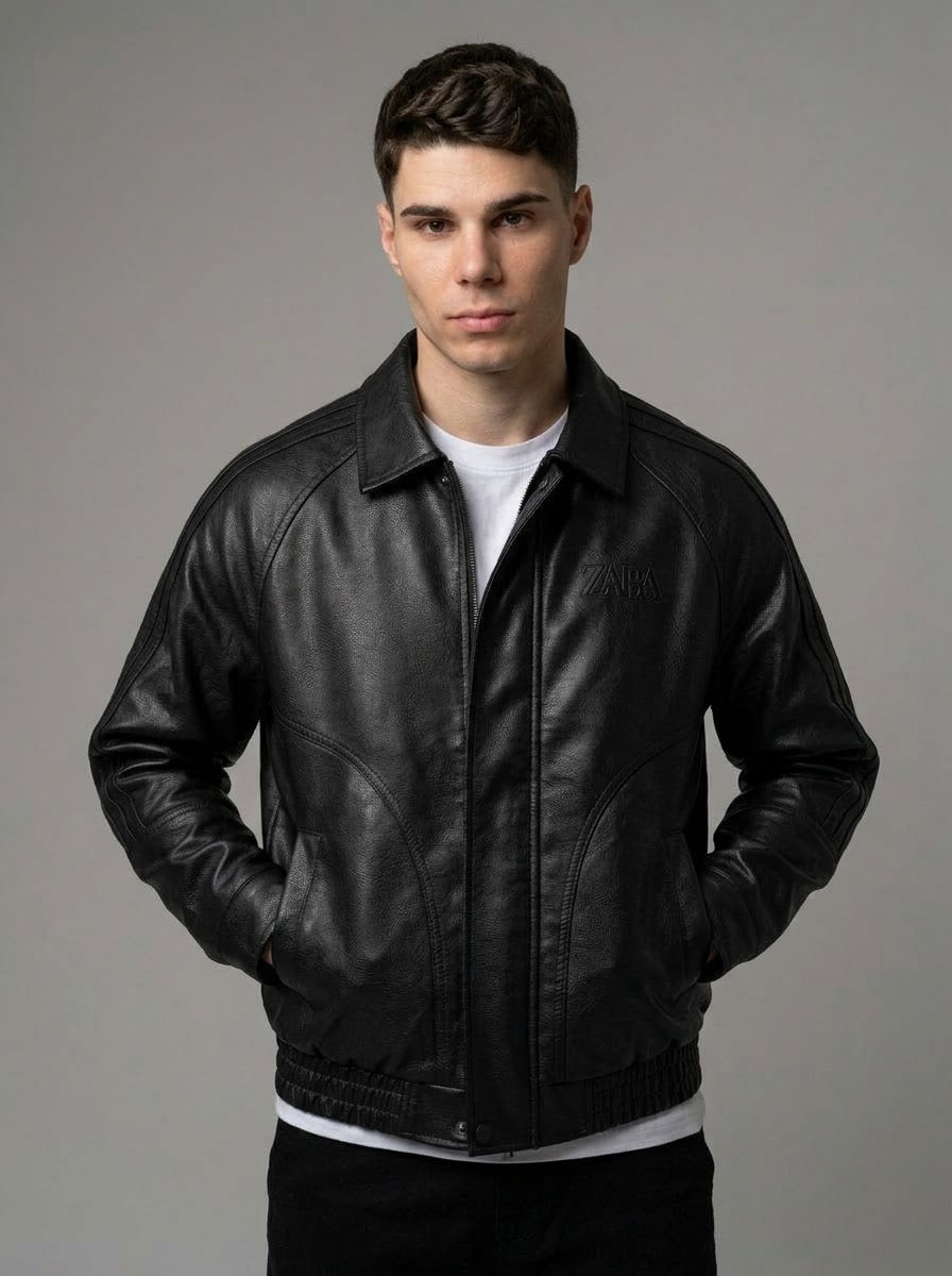 CHAQUETA ZARA HOMBRE STARBOY NEGRO
