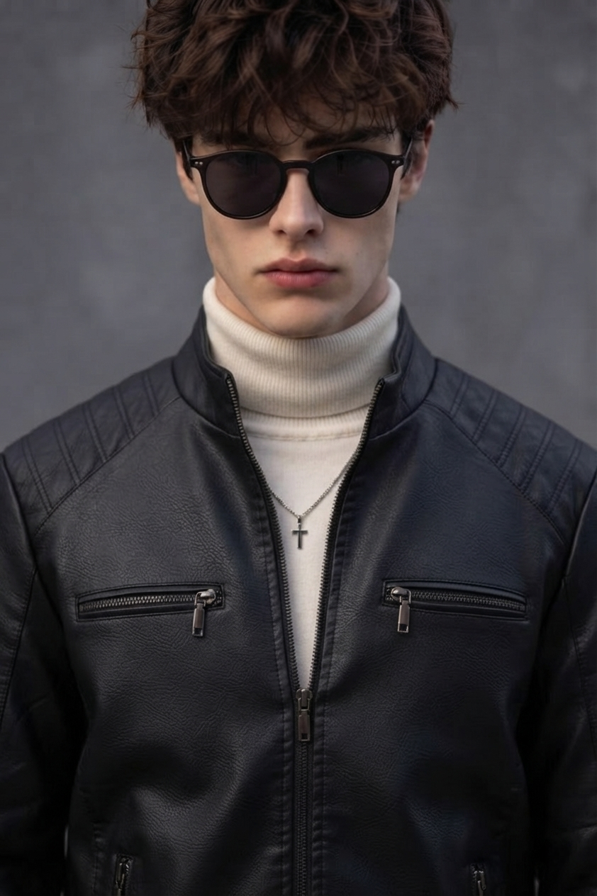 CHAQUETA BASICA HOMBRE NEGRO