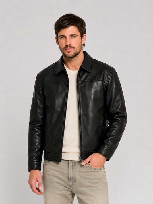CASACA BASICO HOMBRE CAMISERO NEGRO