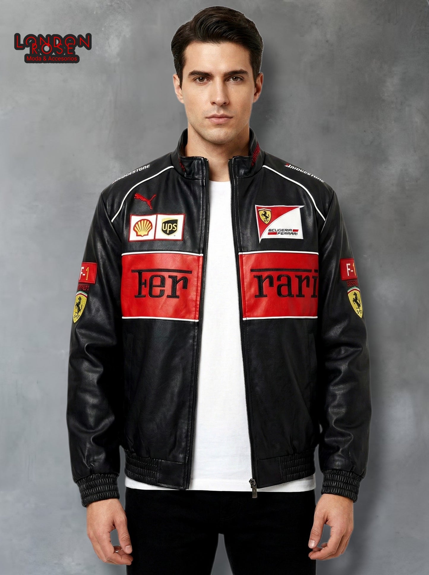 Ferrari F1 Racing Clasicc Jacket Leather
