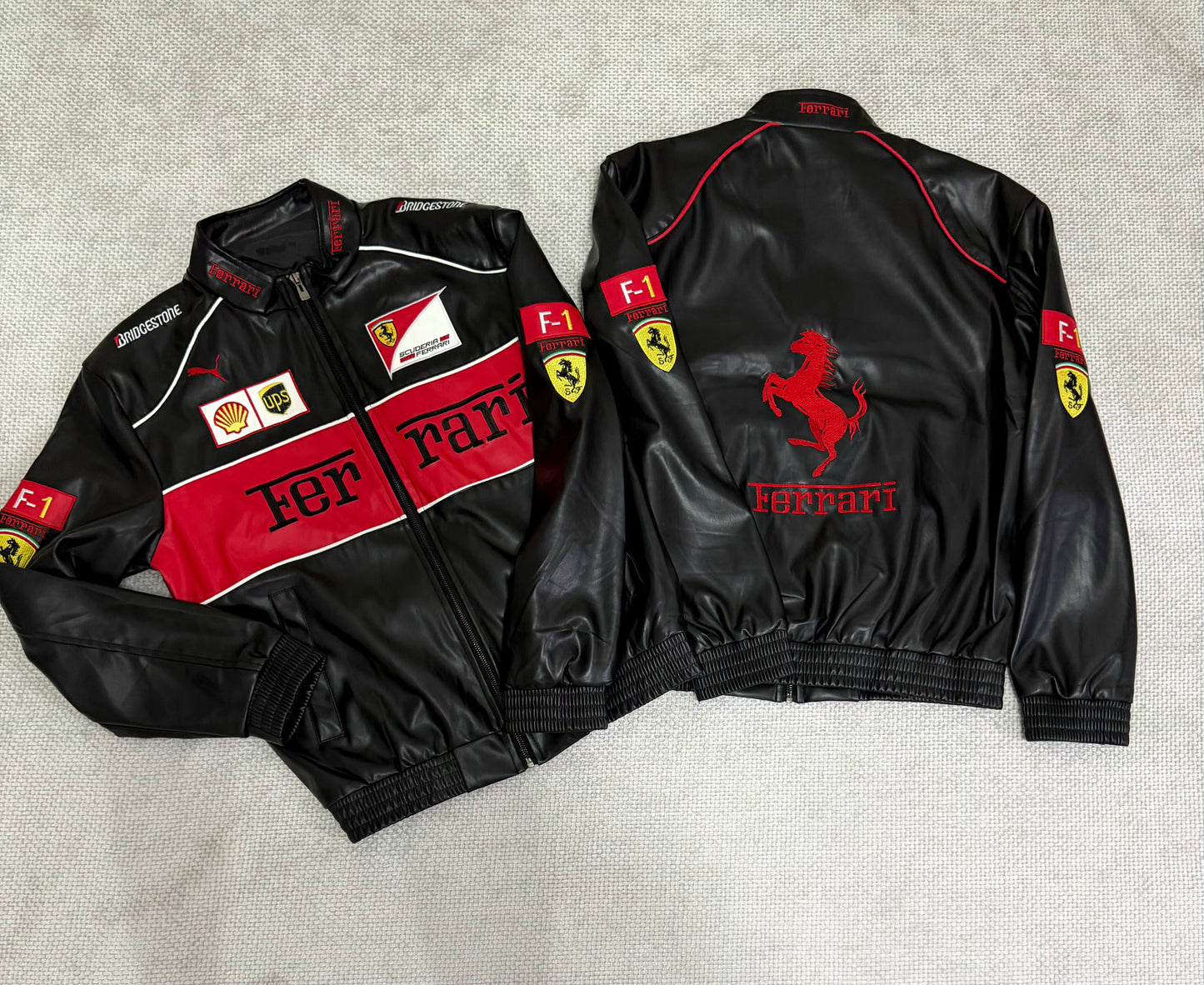 Ferrari F1 Racing Clasicc Jacket Leather