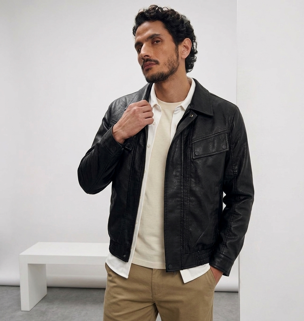 CHAQUETA/CASACA HOMBRE STARBOY NEGRO