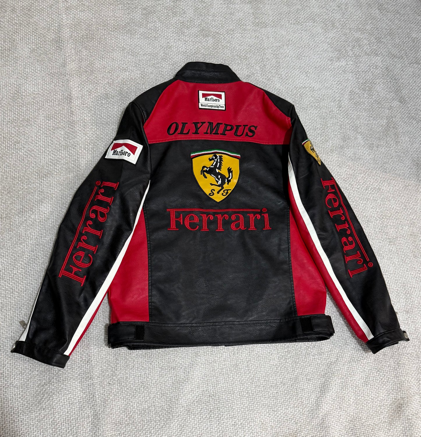 CASACA HOMBRE FERRARI MARLBORO OLYMPUS NEGRO PREMIUM