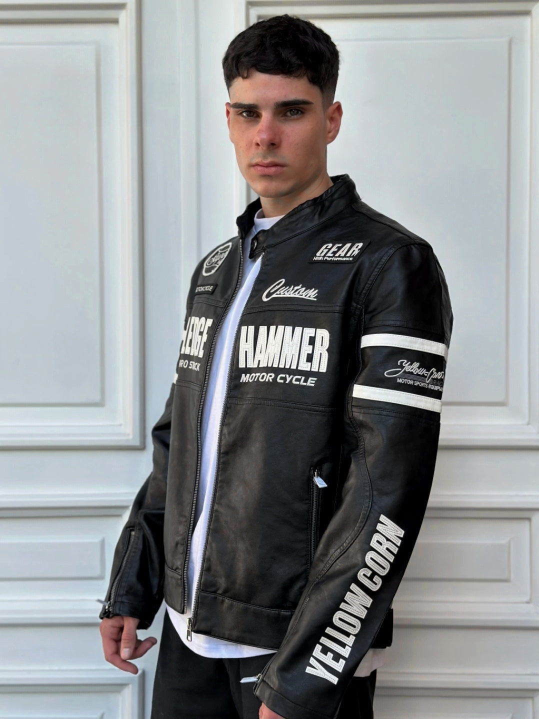CASACA RACING NEGRO