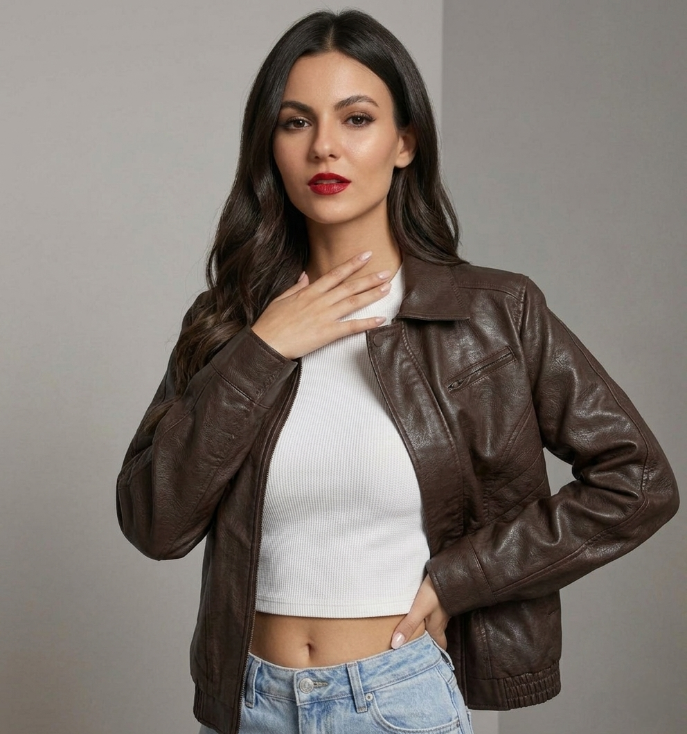 Women Starboy Leather Jacket
