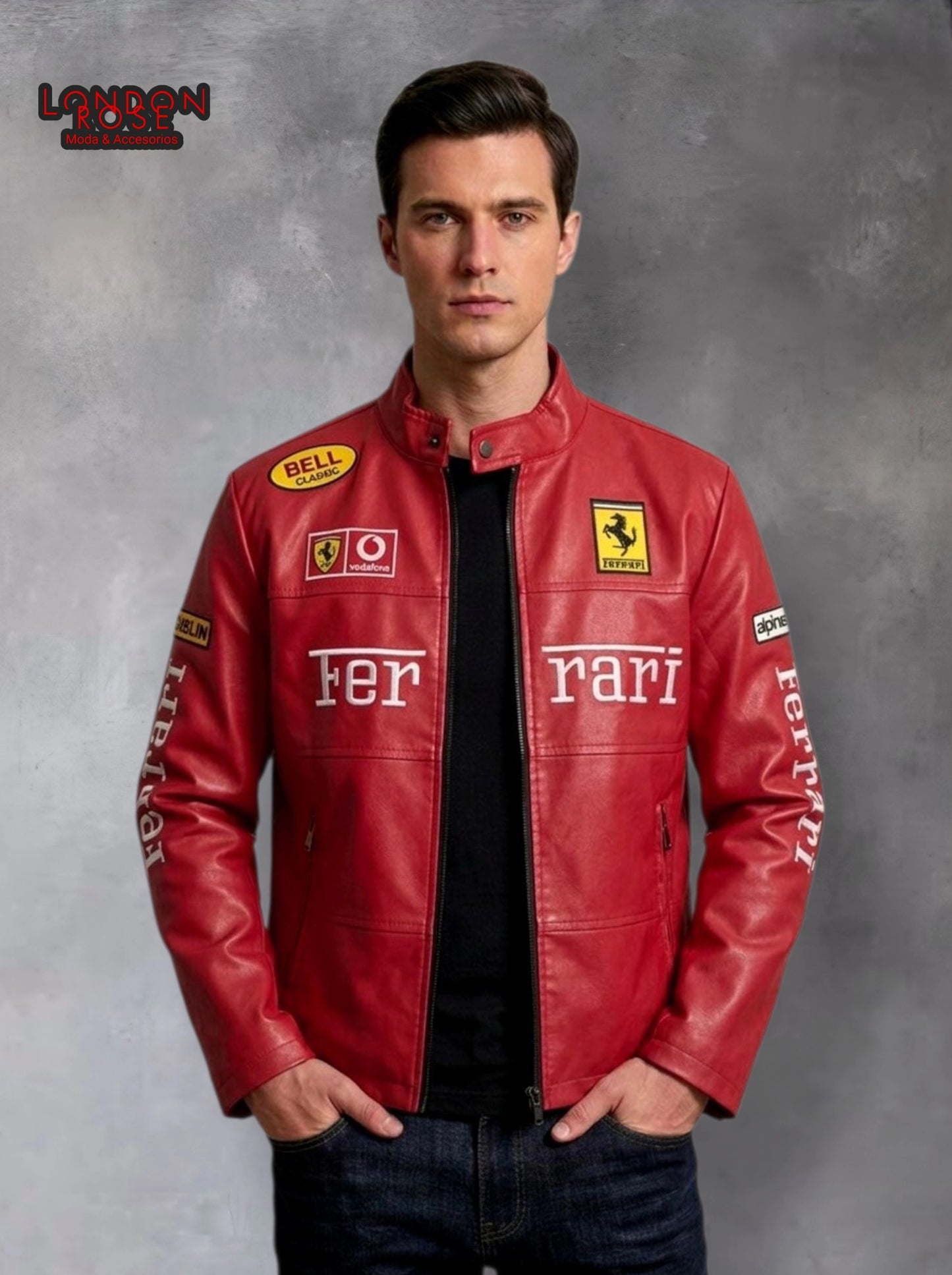 CASACA HOMBRE FERRARI ROJO
