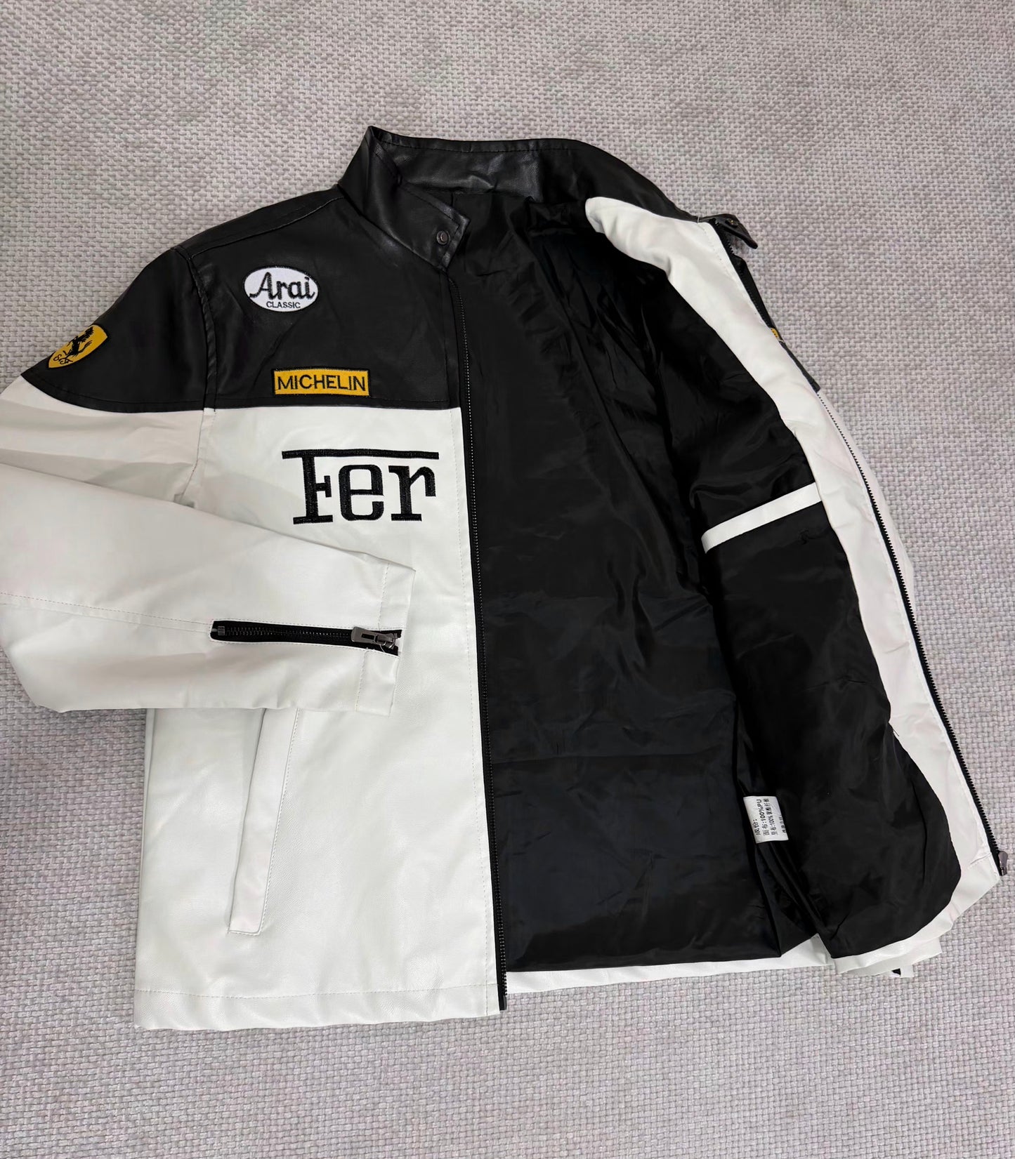 CASACA HOMBRE FERRARI MICHELIN N/B