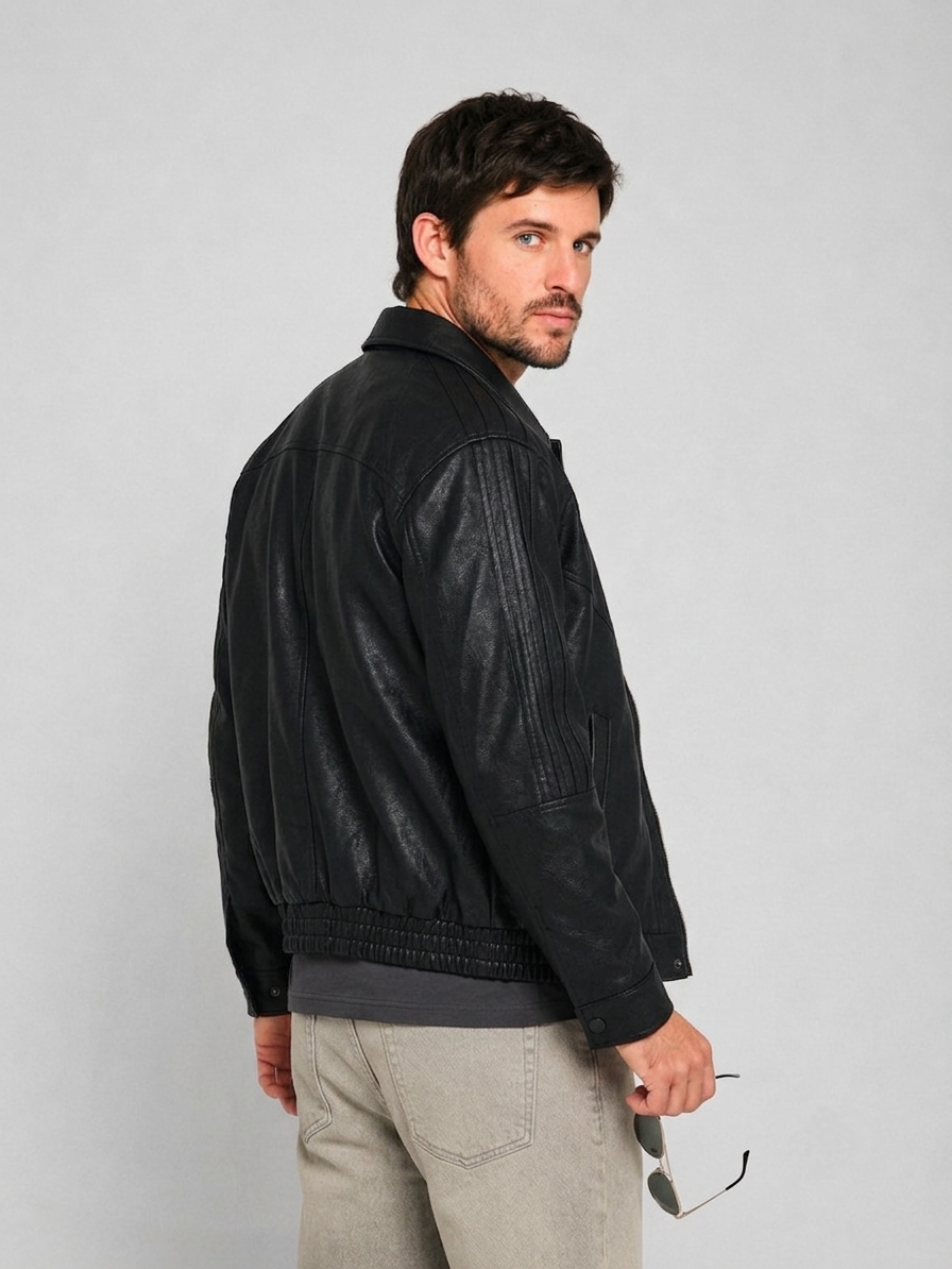 CHAQUETA ZARA HOMBRE STARBOY NEGRO