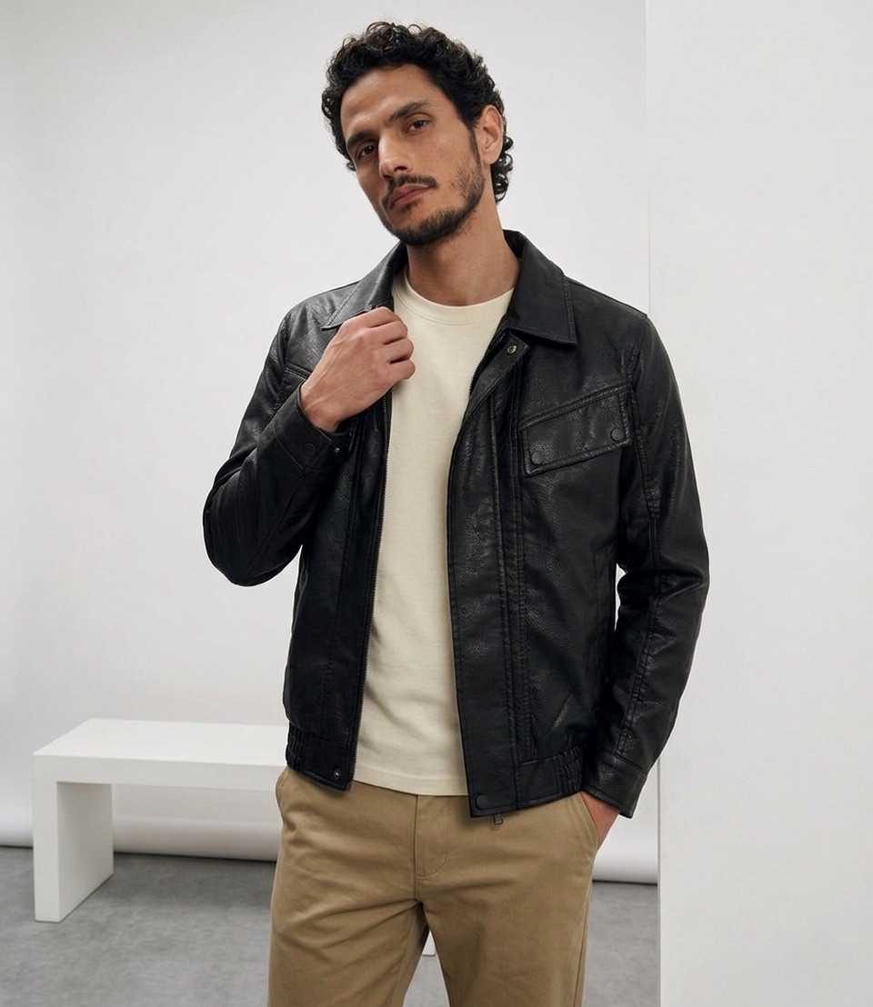 CHAQUETA/CASACA HOMBRE STARBOY NEGRO