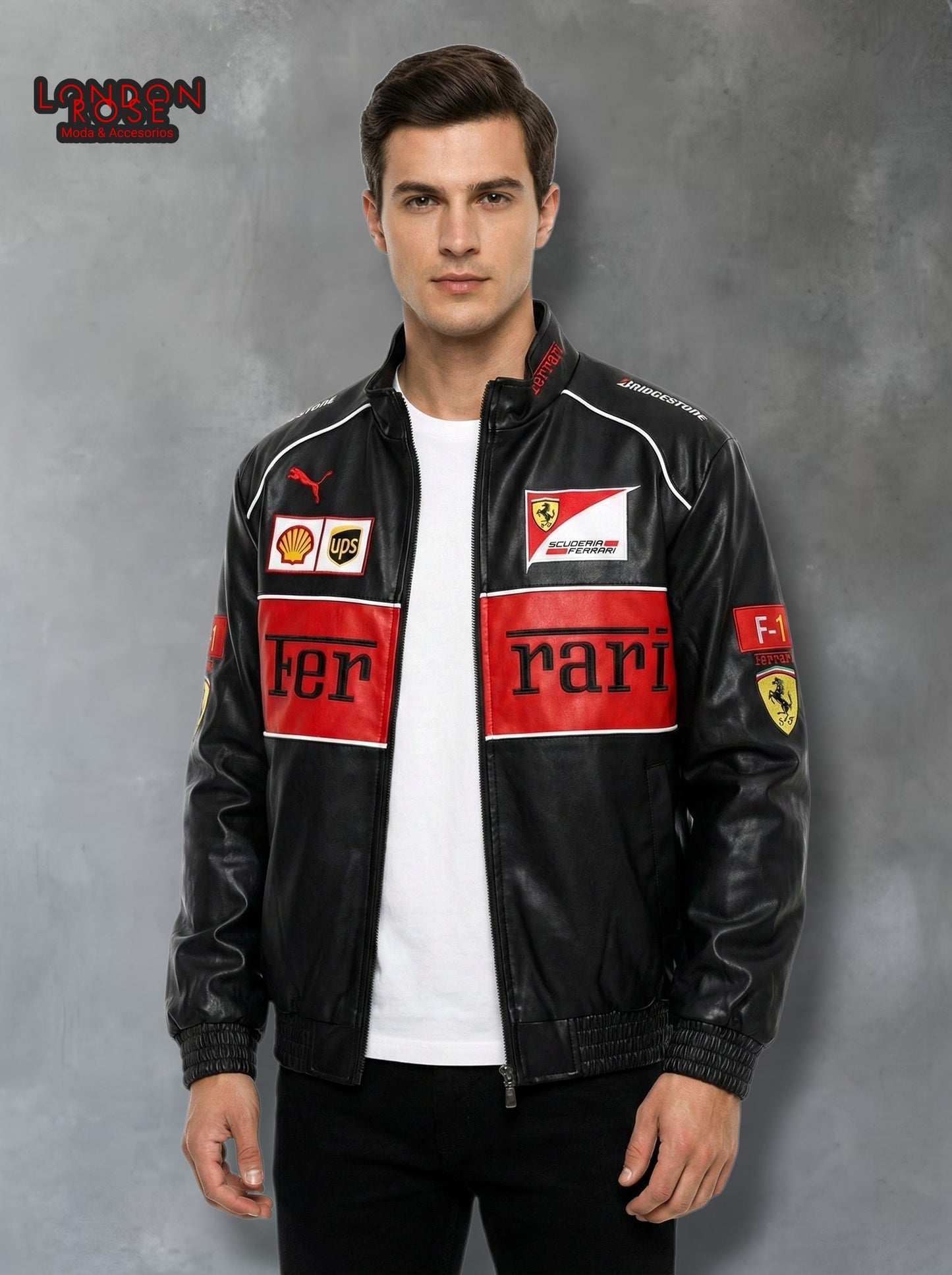 Ferrari F1 Racing Clasicc Jacket Leather