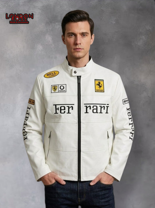 CASACA HOMBRE FERRARI HUESO