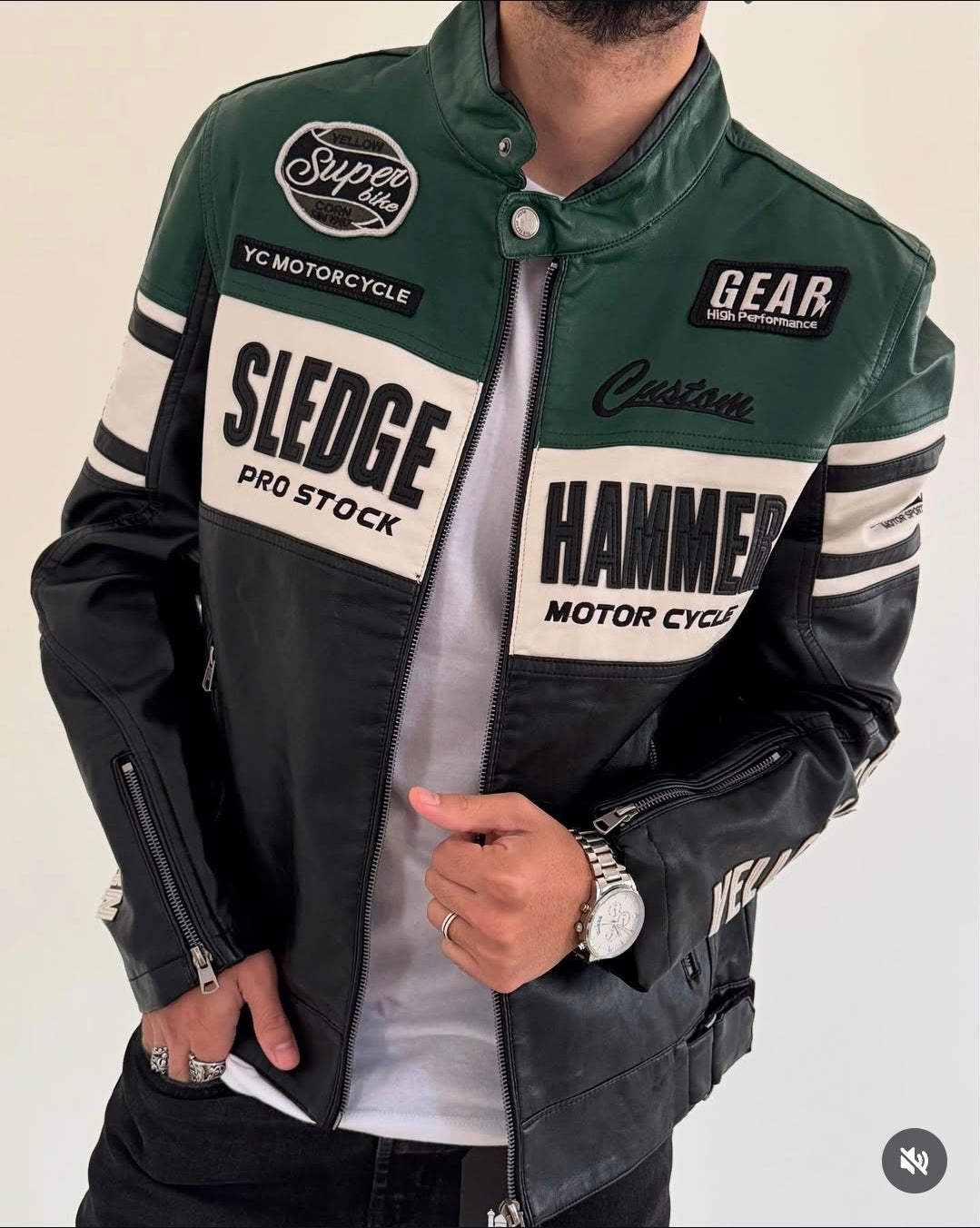 CASACA RACING VERDE
