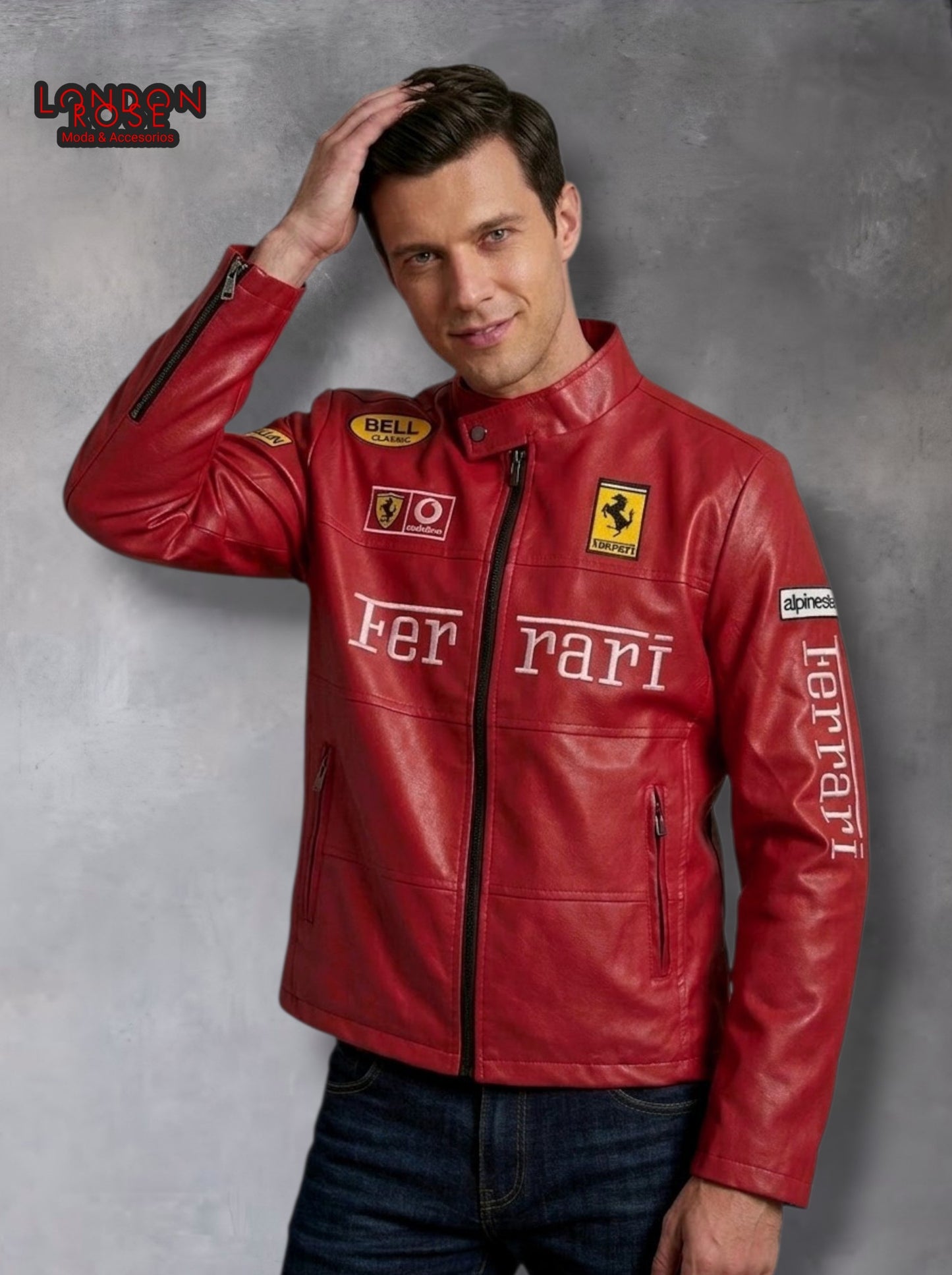 CASACA HOMBRE FERRARI ROJO