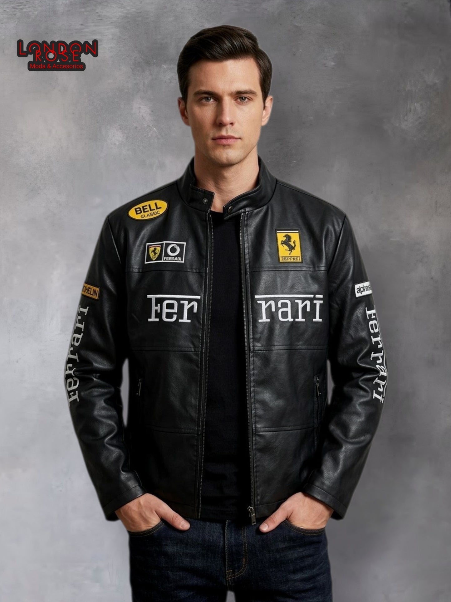 CASACA HOMBRE FERRARI NEGRO