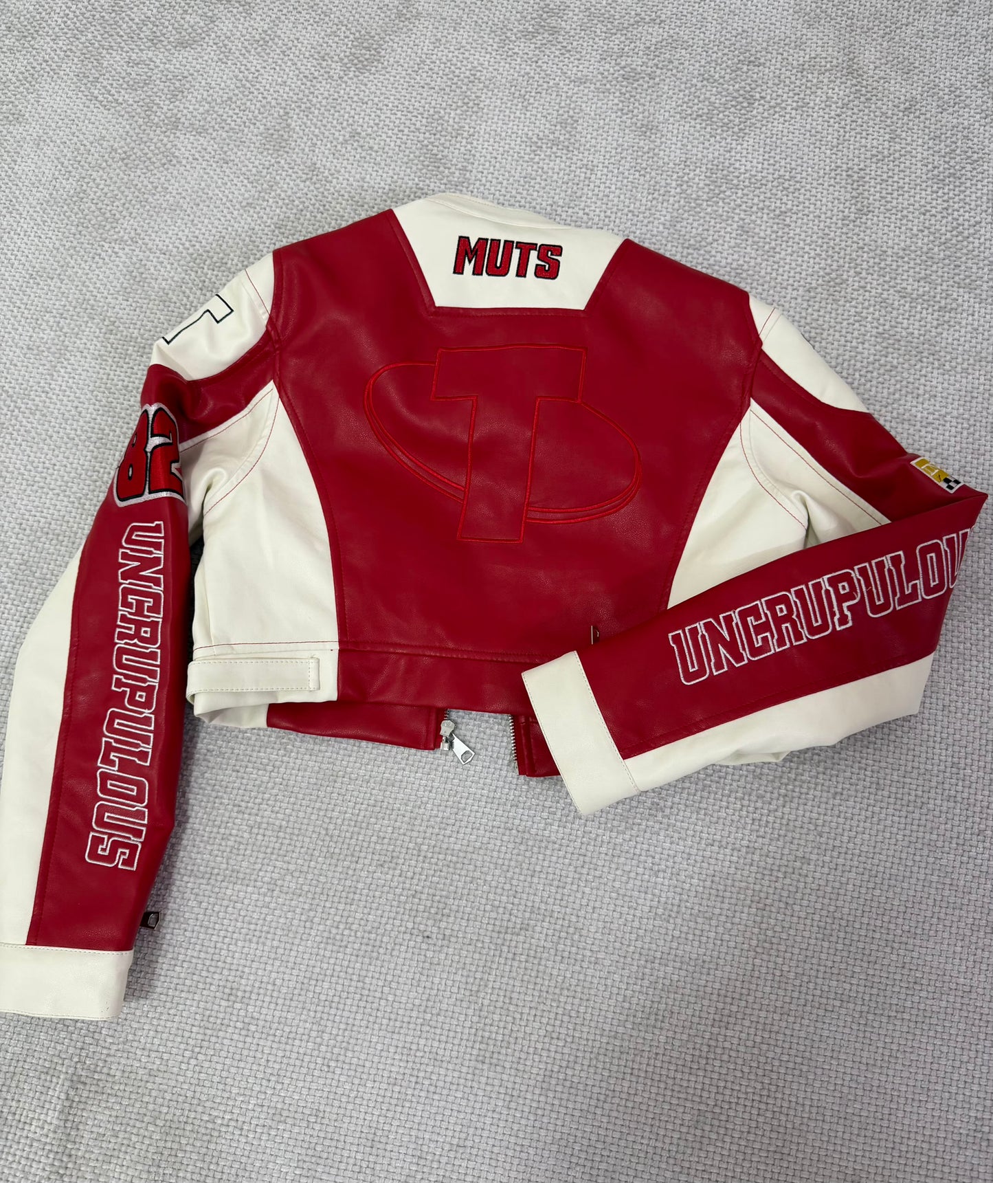 CASACA MUJER CROP 321 RACING ROJO