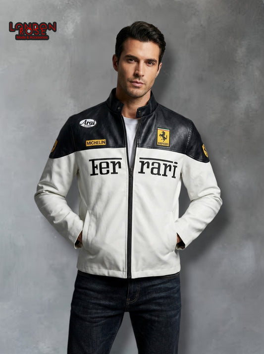 CASACA HOMBRE FERRARI MICHELIN N/B