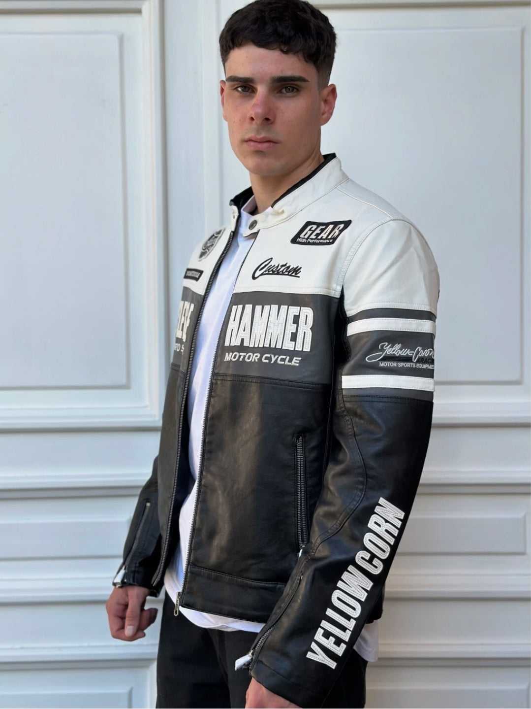 CASACA RACING BLANCO