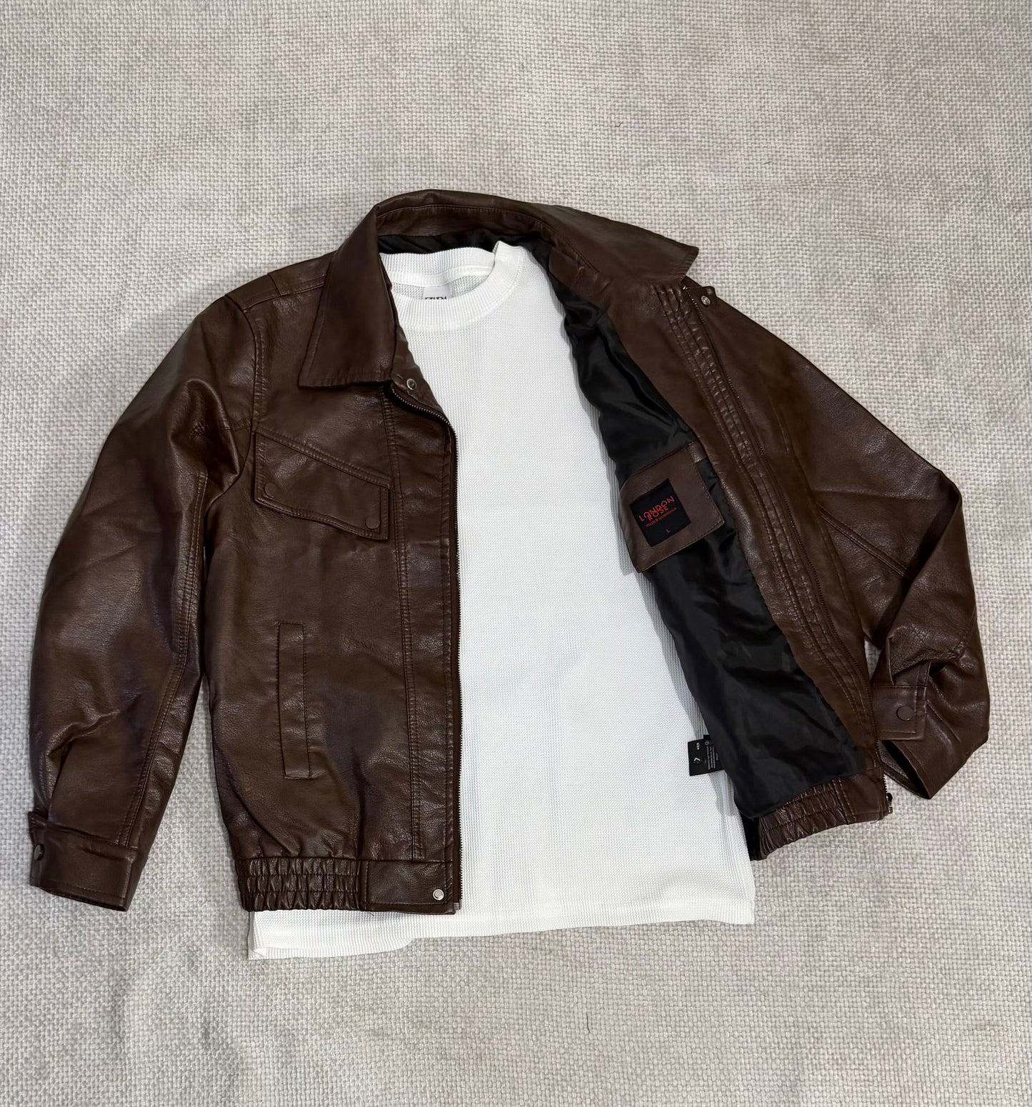 CHAQUETA MUJER ESTILO STARBOY UNISEX MARRON